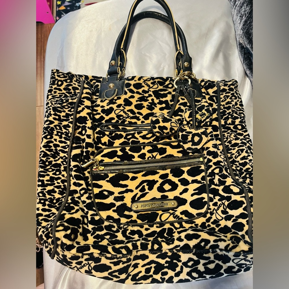 Cheetah print y2k juicy couture bag